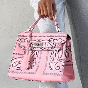 NDG PARIS Pink Bandana Bag